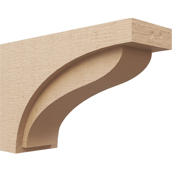 Ekena Millwork 7"W x 21"D x 14"H Classic Helena Rough Cedar Woodgrain TimberThane Corbel, Primed Tan CORUR07X21X14HELRCPR - main